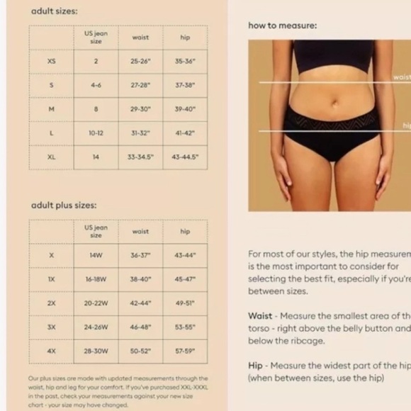 Thinx Hiphugger Sz 4X Period Underwear Bundle of 2 Dark Taupe NWT - Picture 8 of 9